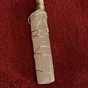 Selenite necklace